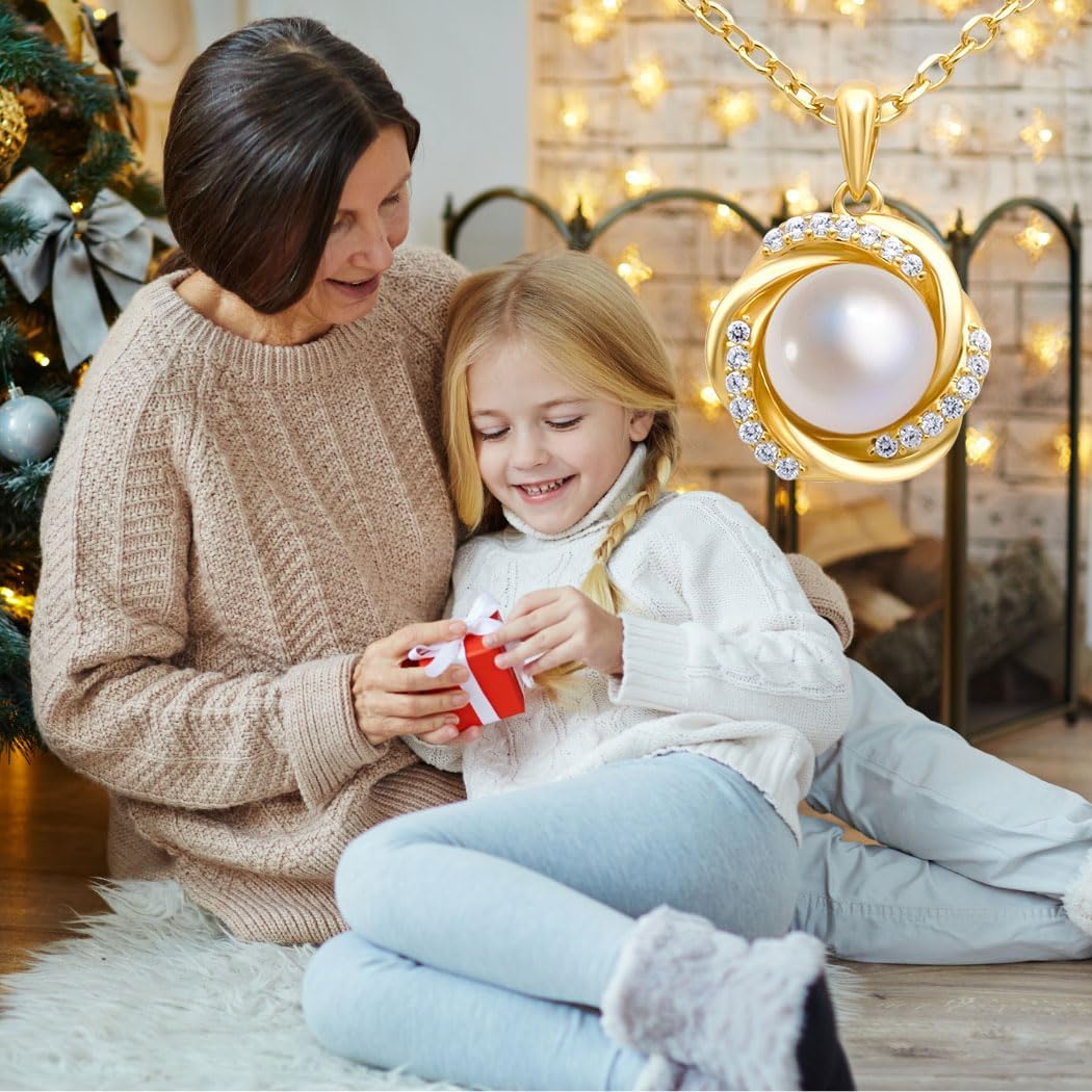 Granddaughter Necklace - Granddaughter Gifts from Grandma, Graduation Gifts for Her, Birthday Inspirational Wedding Jewelry Keepsake Gifts for Granddaughter, Handmade Sterling Silver Pearl Necklace - Image 7