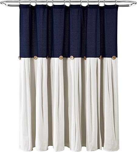 Miniatura 7 de Lush Decor - Cortina de ducha de lino