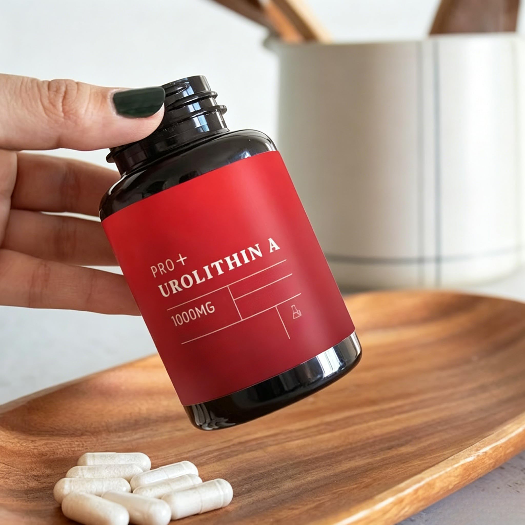 Urolitina A 1000mg (98,9% purezza), rinnovamento cellulare e supporto mitocondriale, sostegno muscolare ad alta concentrazione