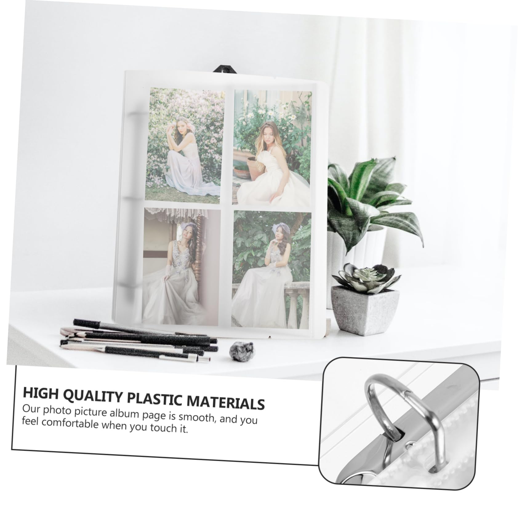 OUNONA Fundas portátiles para álbum de tarjetas de intercambio, carpeta de almacenamiento de fotos para coleccionistas, páginas para organizar tarjetas y fotos, protección contra el polvo