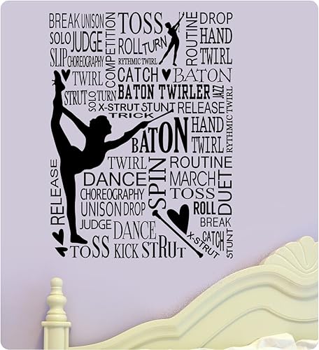 Pegatina de pared de 30 pulgadas con diseño de banda, diseño de banda, collage de baile, escuela, música, mural artístico, decoración del hogar