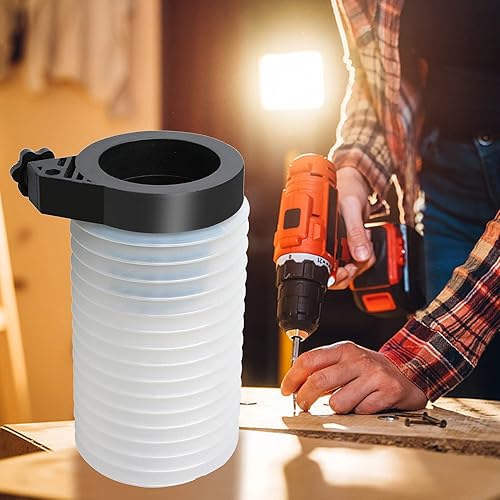 Miniatura 2 de qiguch66 Cubierta de polvo para taladro eléctrico portátil, dispositivo de recogida de ceniza, color blanco