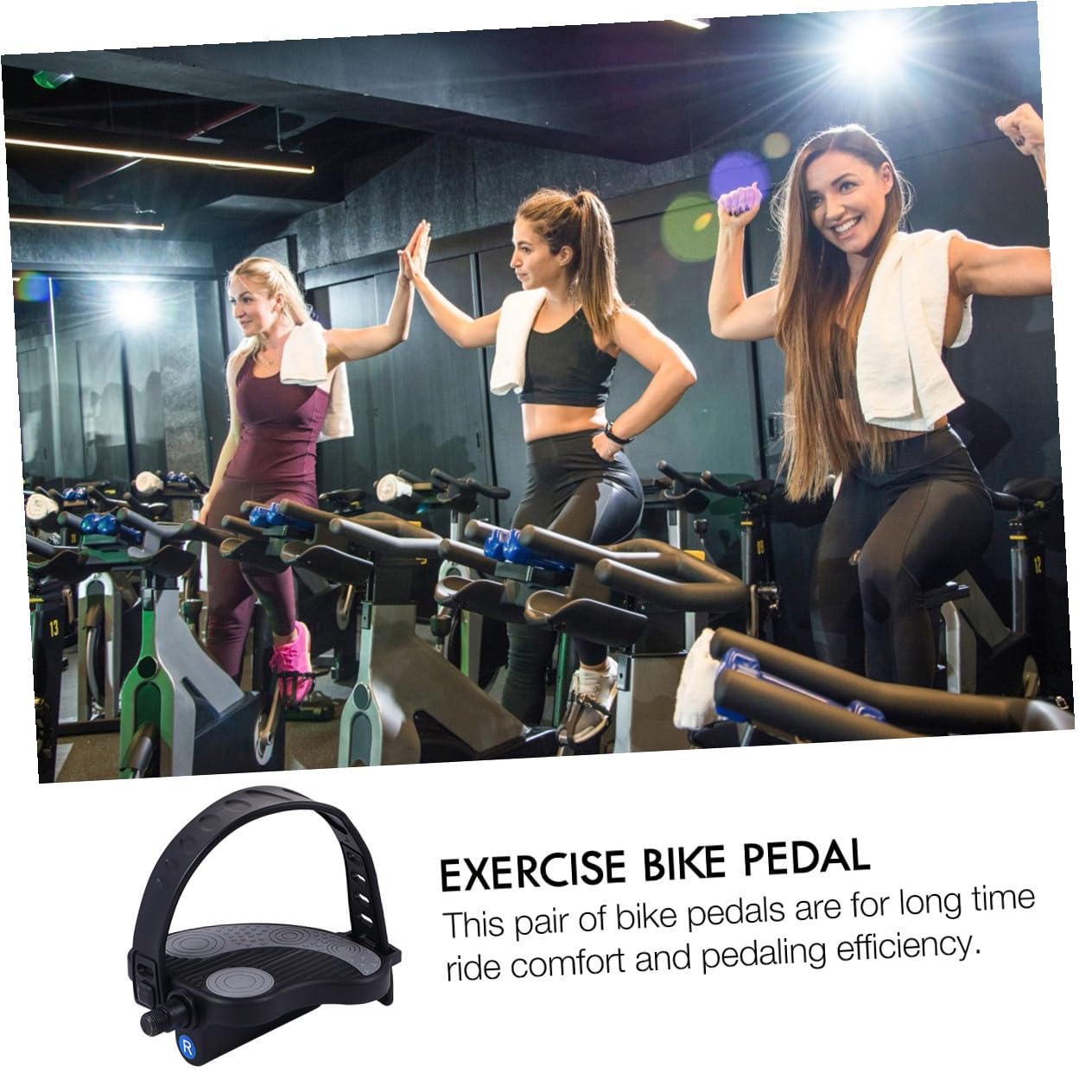 Pedales de Bicicleta Estática con Correa y Hebilla, Plataforma de Plástico Antideslizante, Rodamientos Sellados para Mayor Eficiencia de Pedaleo, Varios Estilos