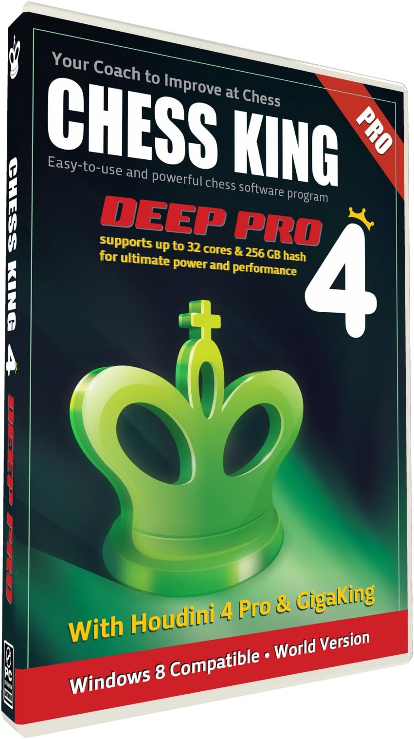 Chess King 4 Deep Pro with Houdini 4 Pro Chess Software (Strongest Version, New for 2014)