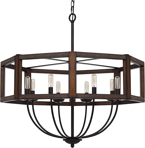 Cal Lighting FX-3761-8 - Lámpara de araña, bronce oscuro