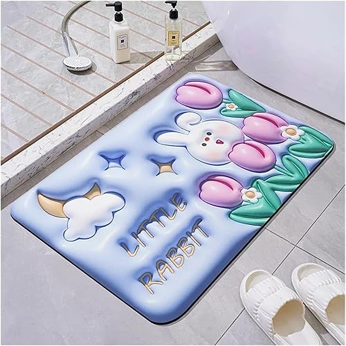 Miniatura 3 de Earth Absorbent pad and Anti Slip Bathroom and Toilet Door Carpet Floor(Jin Hua - Ellipse,40x60cm15.7x23.6in)