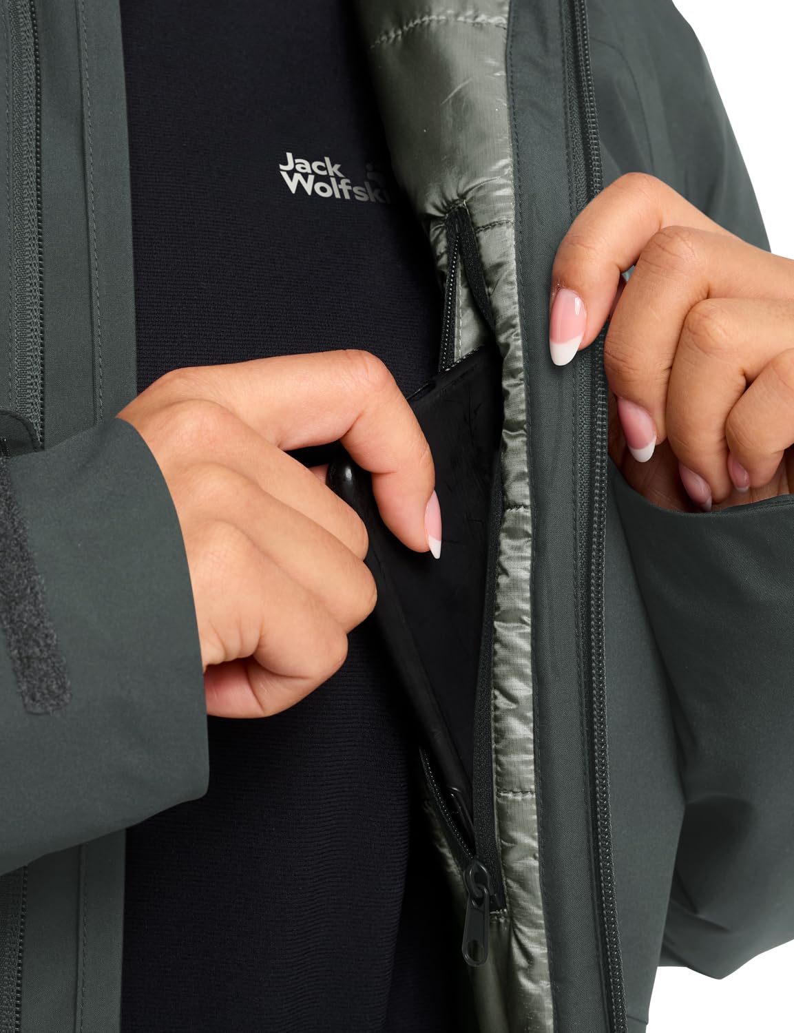 Jack Wolfskin Funktionsmantel HEIDELSTEIN INS JKT W hochschließender Kragen – Bild 2