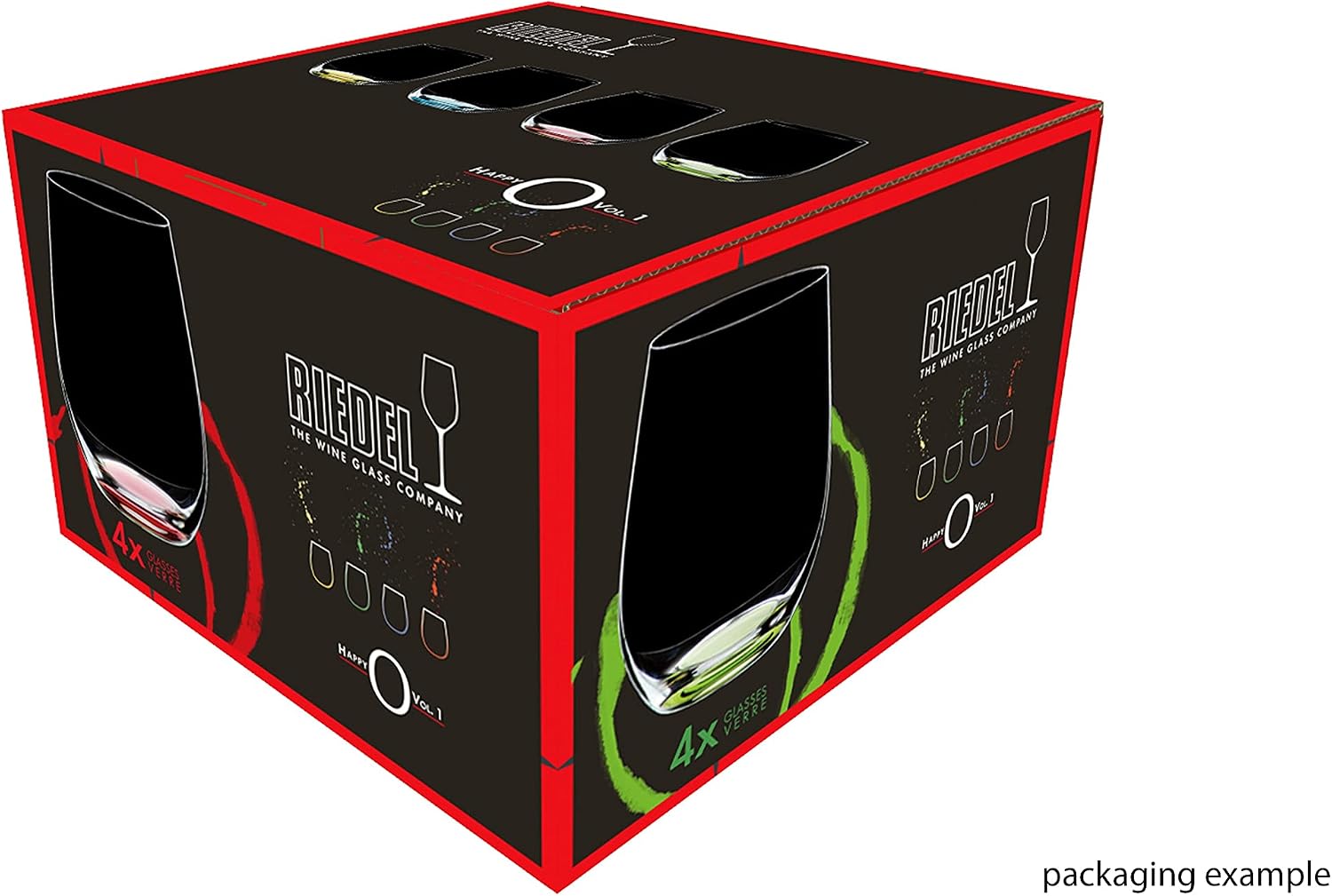 Riedel The O Wine Tumbler Happy, Set of 4