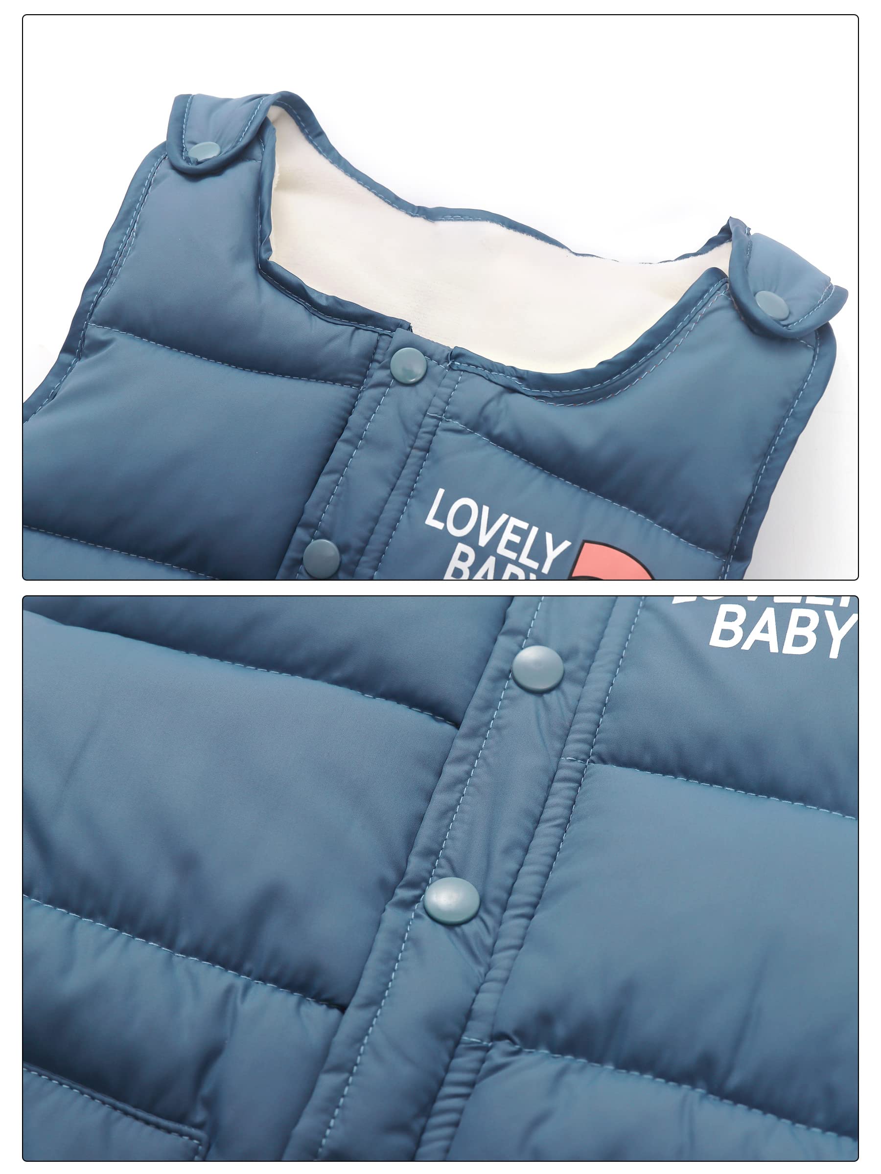 SEAUR Pantalones de plumón para bebé, ligeros, gruesos, cálidos, para la nieve, para niños pequeños, a prueba de viento, para exteriores, color azul, 1-2 años, 002 azul., 12-24 Meses