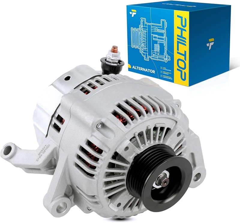 Alternador PHILTOP 11242N 12 V 136 A para Jeep Liberty, Dodge Dakota e Raider – 1 unidade