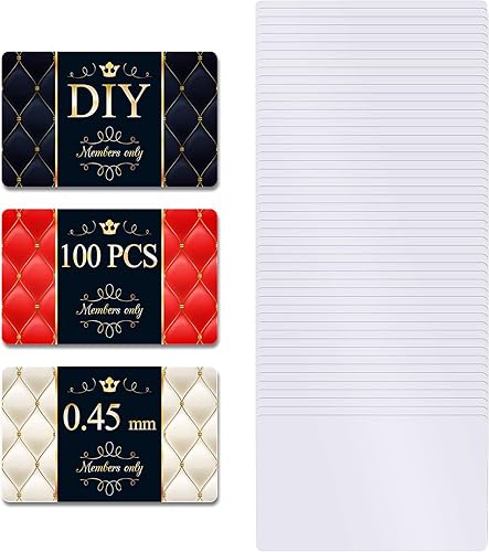 Tarjetas de visita de metal de sublimación de 0.018 in de grosor, tarjetas de visita en blanco de aluminio blanco con nombre para grabado