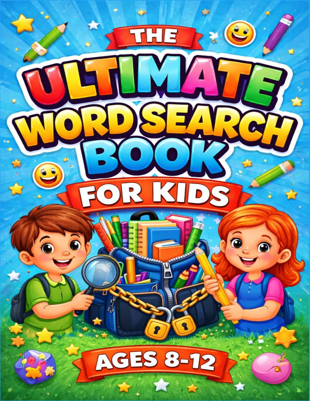 The Ultimate Word Search Book for Kids Ages 8-12: 50 Awesome Puzzles to Boost Vocabulary, Spelling, and Brain Power!