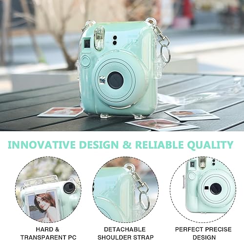 Miniatura 3 de CAIYOULE Mini 12 - Funda protectora para cámara compatible con Fujifilm Instax Mini 12, funda rígida para cámara de PC con almacenamiento de fotos,