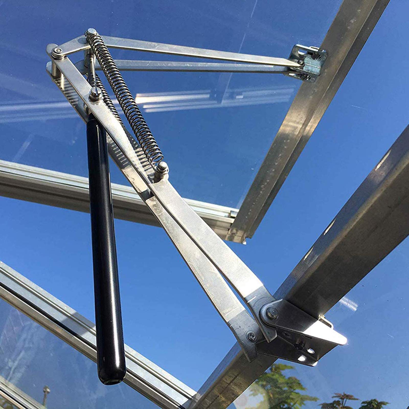 Kit Apriporta Serra Fino 7kg Ejoyous Kit Apri Finestra Automatico Per Serra, Sensibile Al Calore Solare, Lega Di Alluminio Ventilazione Automatica Serra Senza Elettricità