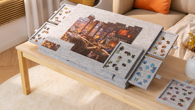 Amazon.com: Lavievert Tilting Puzzle Board with 2-in-1 Designed