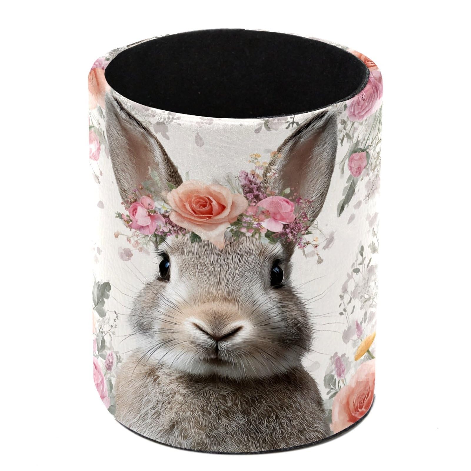 FWJZDSP Easter Flower Pencil Cup Pen Organizer Makeup Brush Holder for Office Home Countertop Desk Accessory Storage