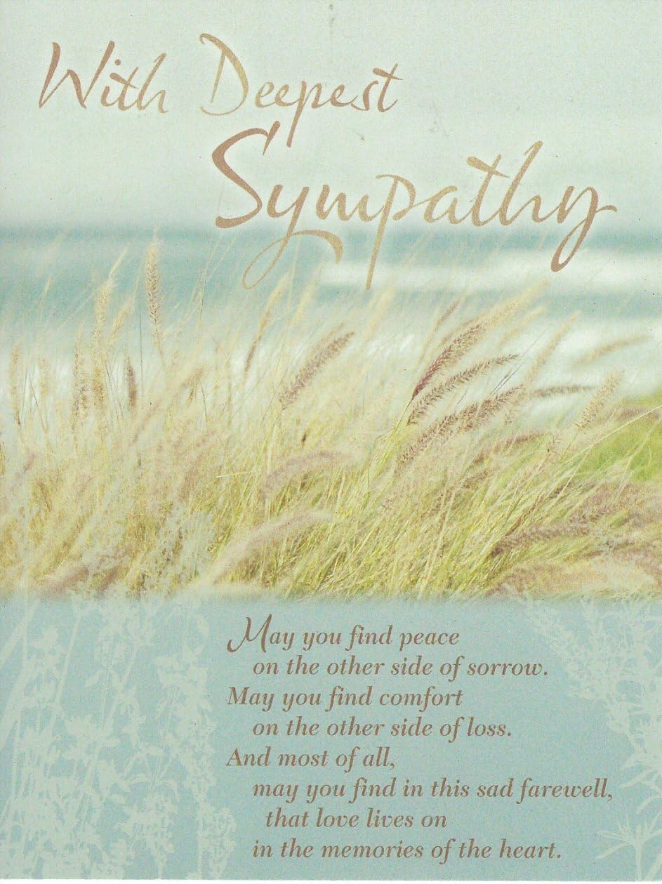 Leanin' Tree Greeting Card With Deepest Sympathy