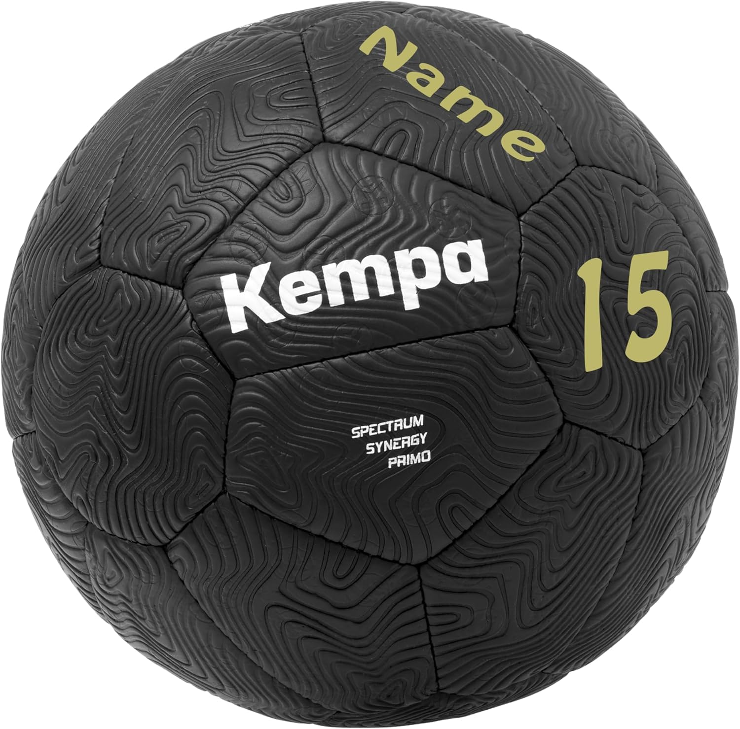 Kempa Handball Spectrum Synergy Primo schwarz personalisiert Größe 1 mit Aufdruck Name