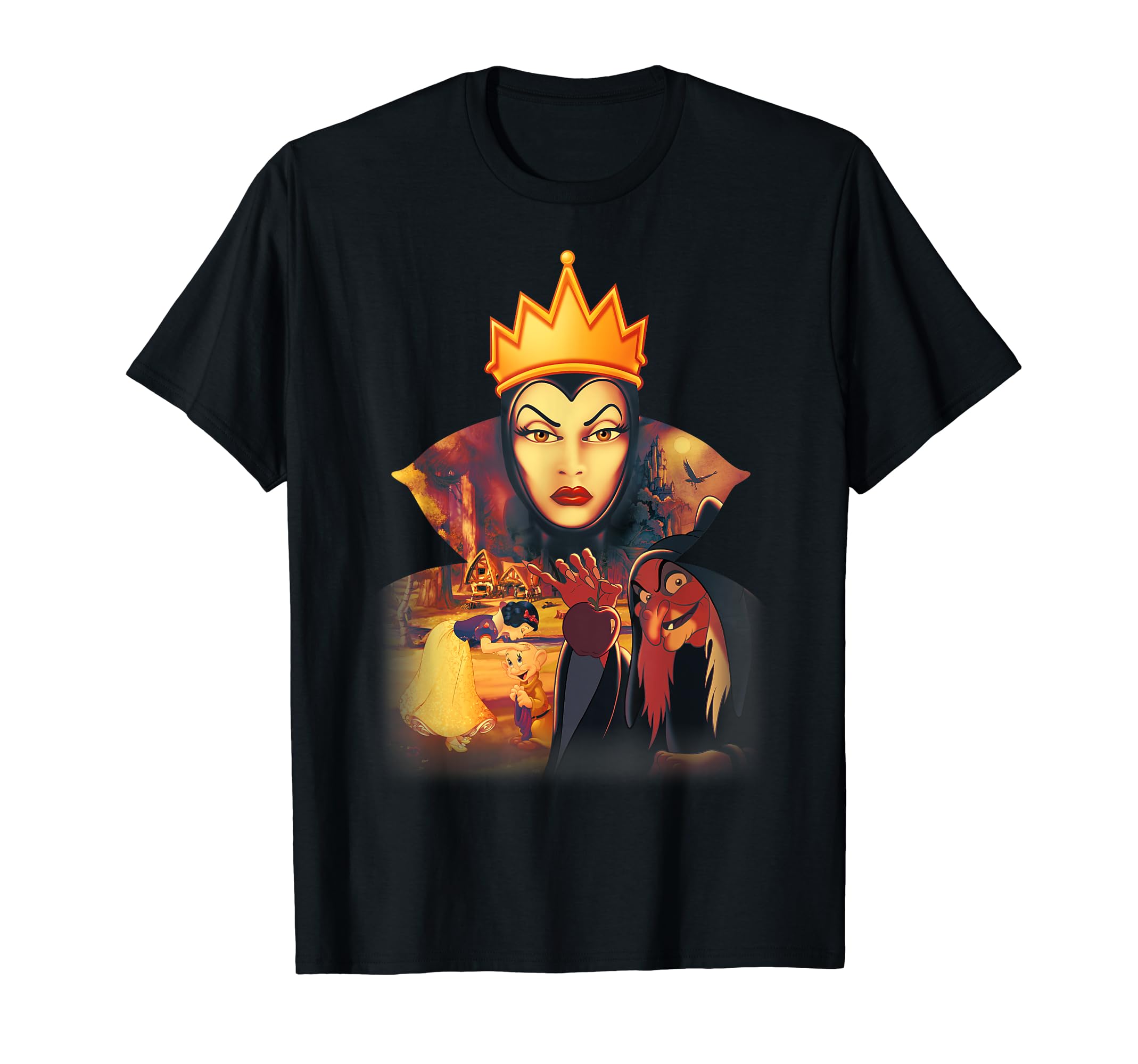 USA製　DISNEY VILLAINS BAD GIRLS tシャツ 白雪姫 Amazon | ディズニー 白雪姫 邪悪な女王のグレア Tシャツ | T