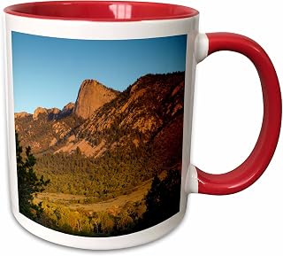 3dRose mug_191472_5 Tooth of Time, Philmont Scout Ranch, Cimarron, New Mexico - Two Tone Red Mug, 11oz