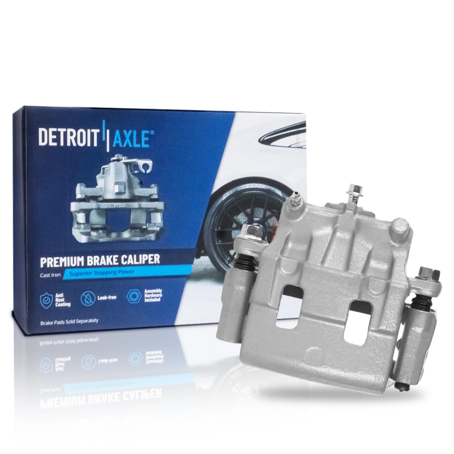 Detroit Axle - Front Right Brake Caliper w/Bracket for 2011-2014 Ford Edge