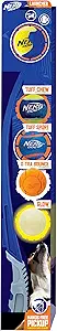 Nerf Dog 25in Translucent Air Strike Thrower, Dog Toy Gift Set with Five 2.5in Balls, Lightweight, Durable and Water Resistant, for Small/Medium/Large Breeds