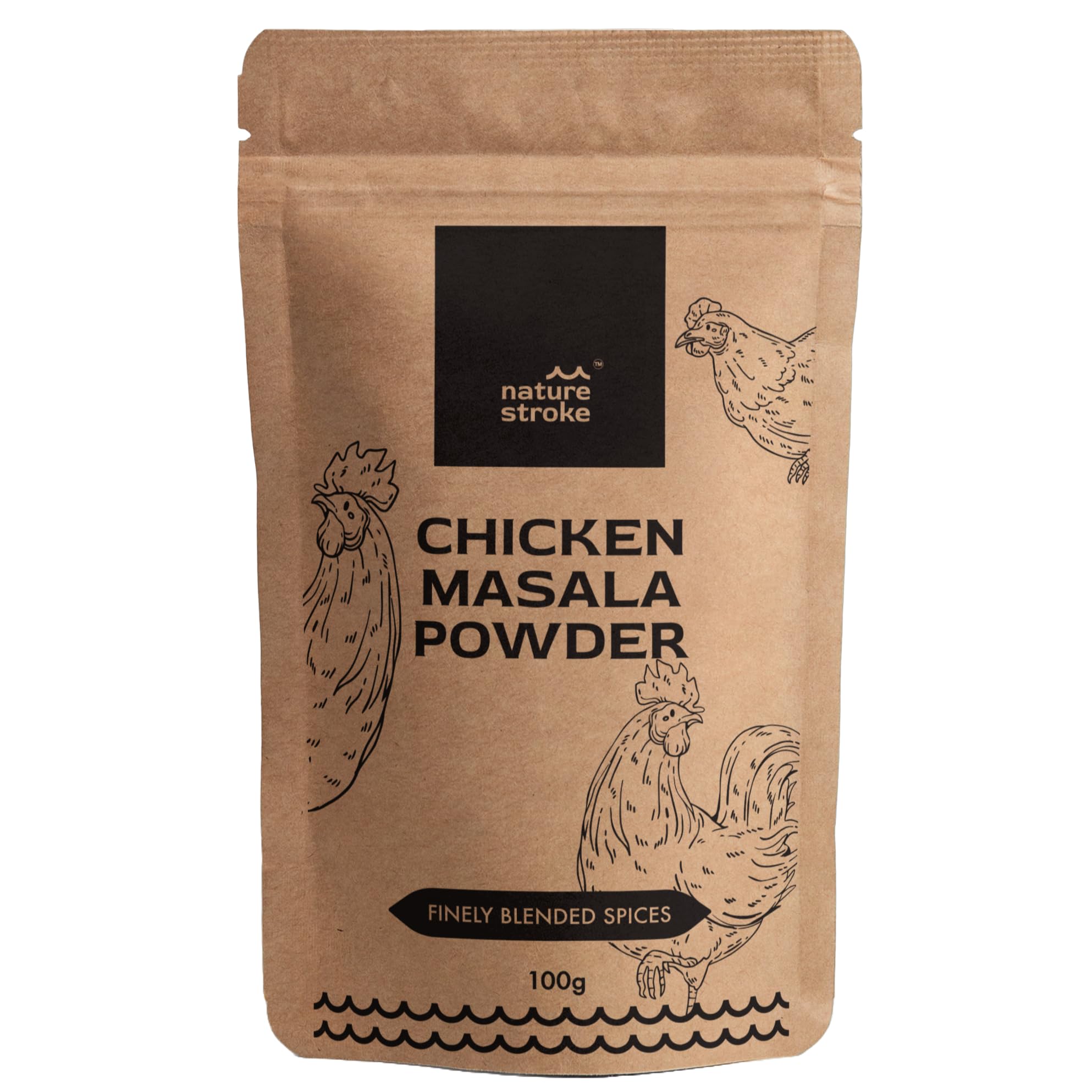 Nature Stroke® Chicken Masala Powder - Authentic Indian Spice Blend for Juicy Tandoori & Curries, Organic, Gluten-Free, No Preservatives, Ideal for Marinades & Grilling, 100gm (B0CM29SZFQ) Amazon Price History, Amazon Price Tracker
