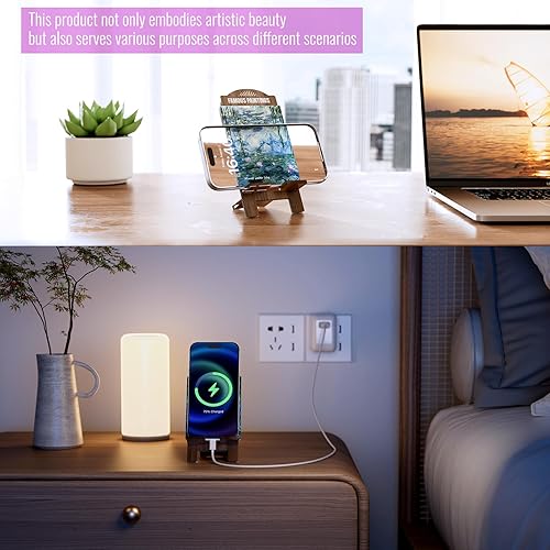 Miniatura 3 de Soporte estético de acrílico para teléfono, soporte artístico de escritorio para teléfonos, tabletas y lectores electrónicos  Regalo resistente,