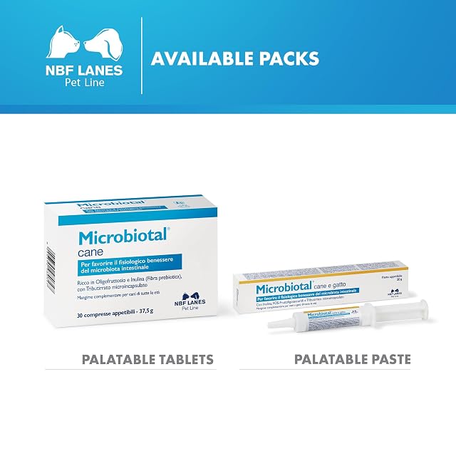 Foto 6 de 7 de NBF Lanes - Microbiotal para Perros y Gatos, Pasta apetecible 30 g, para favorecer el Bienestar fisiológico…