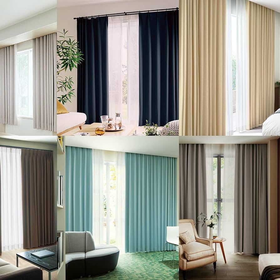 Amazon｜カーテン 遮光 1級 防炎【コロレ】1級遮光カーテン 形状記憶