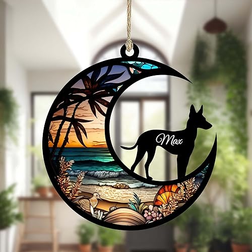 Miniatura 7 de Emoragifou Atrapasoles conmemorativo para mascotas, regalos conmemorativos para perros por pérdida de perro, regalos personalizados con nombre,