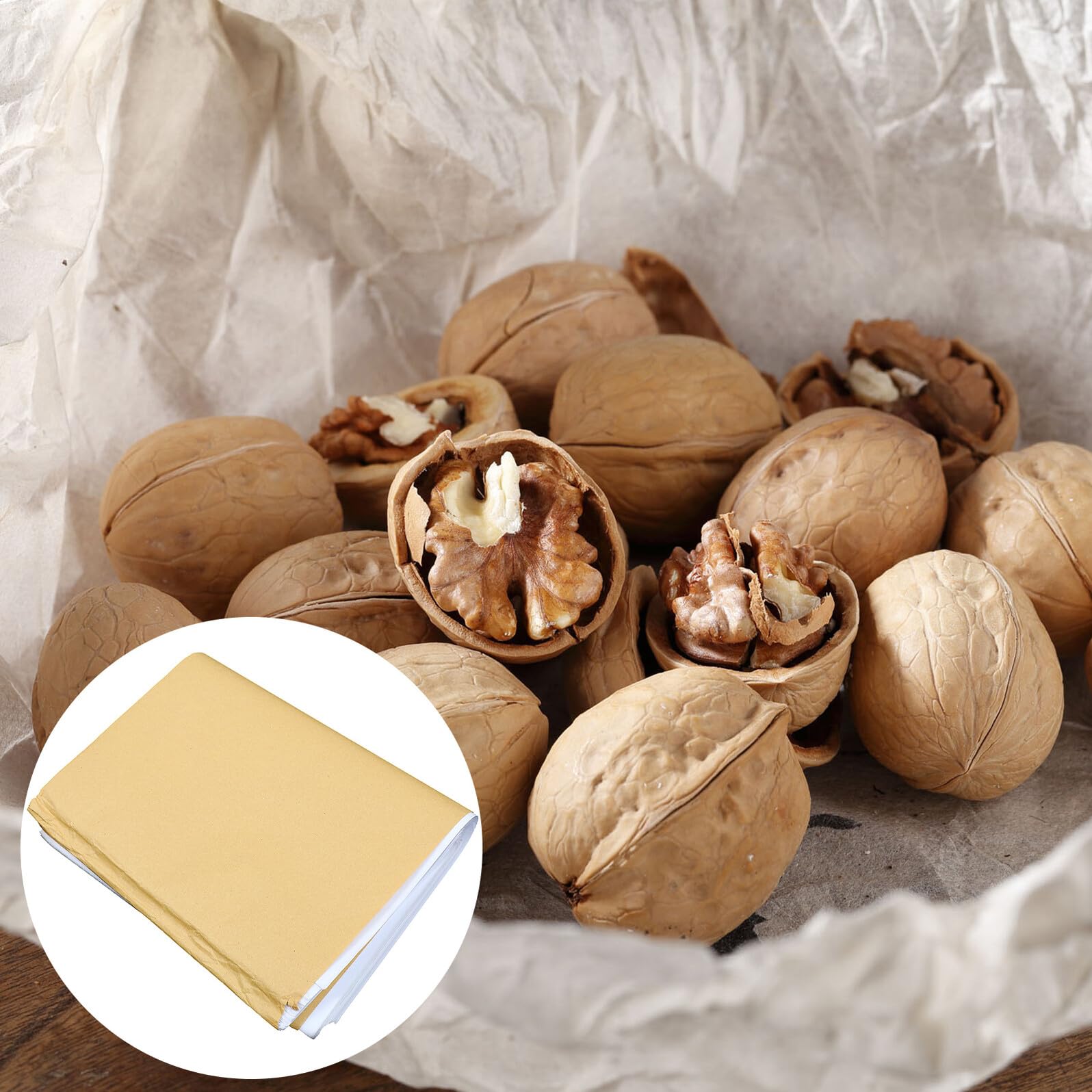 Lurrose 500 Stück Weißes Geschenkpapier Seidenpapier zum Einpacken Reißfestes Verpackungspapier aus Papier für Geschenkverpackung und Bastelarbeiten