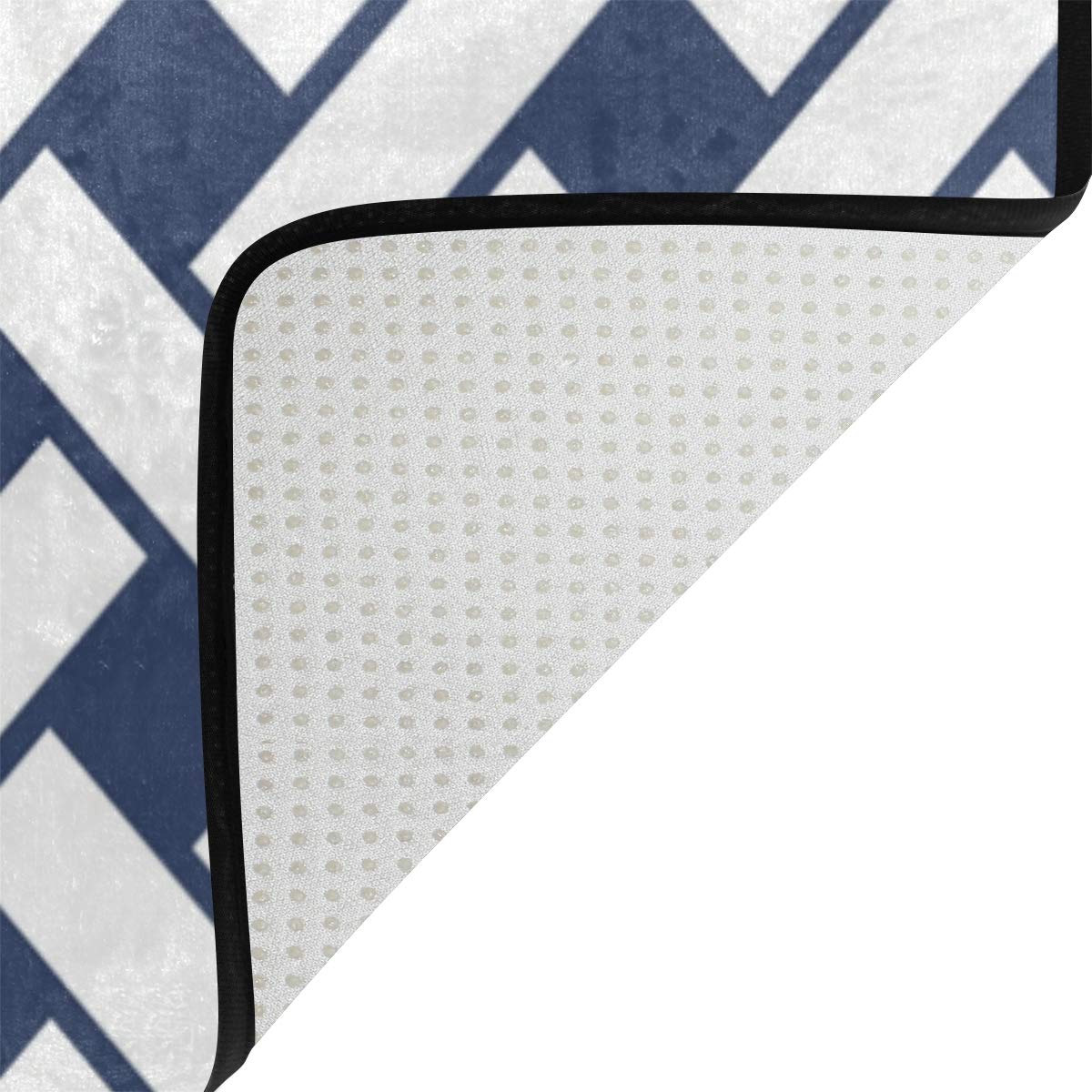 MONTOJ Tapis de Sol en Bambou texturé très Doux pour Salon, Chambre à Coucher, décoration de la Maison, paillasson résistant à l'usure, Polyester, 1, 72 x 48 inch