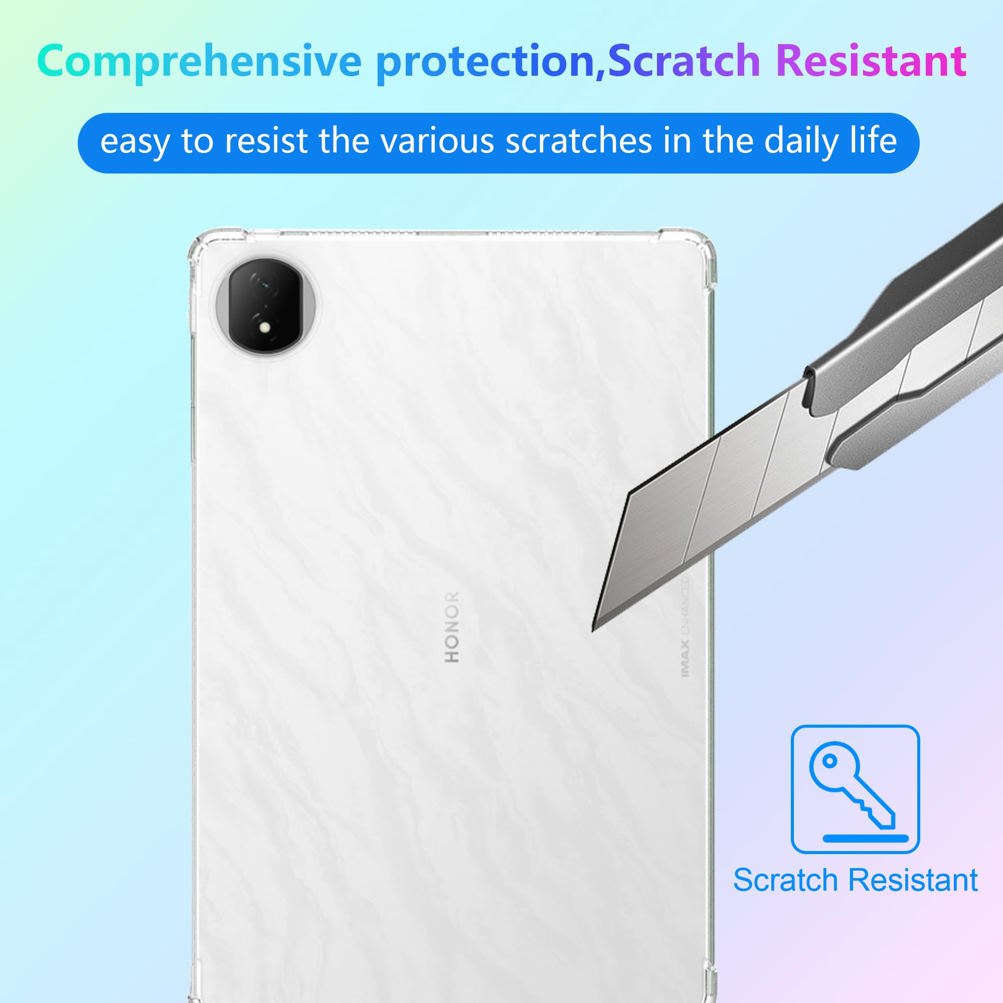 KUSINHOKA Cover per Honor MagicPad 2 12.3 Pollici, [Antiurto] Morbido Silicone Custodia Protezione, [Anti-Graffio] TPU Leggero Case Protettiva