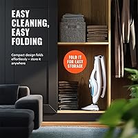 Vista 6 de PurSteam - Limpiador de fregona de vapor 10 en 1 con práctica unidad de mano desmontable, laminado/madera/azulejos/cocina de alfombras, ropa, ropa