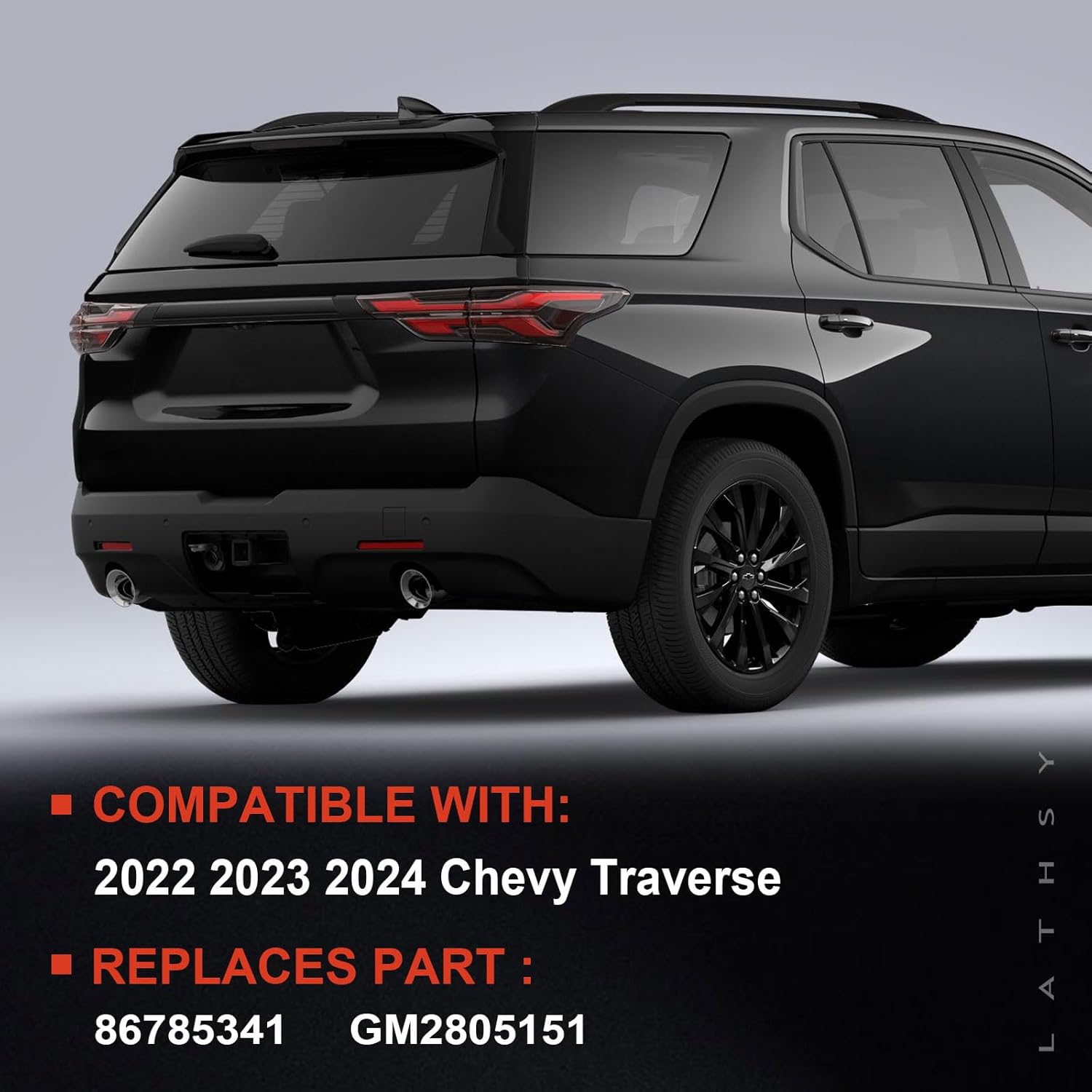 LED Tail Light Assembly Compatible with 2022 2023 2024 Chevy Traverse Right Passenger Side Outer Taillight Replace 86785341