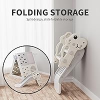 Vista 5 de UNICOO Juego de pirámide de escalada multifuncional 7 en 1 con tobogán, juego de escalada y deslizamiento para niños para el hogar, guardería Gris