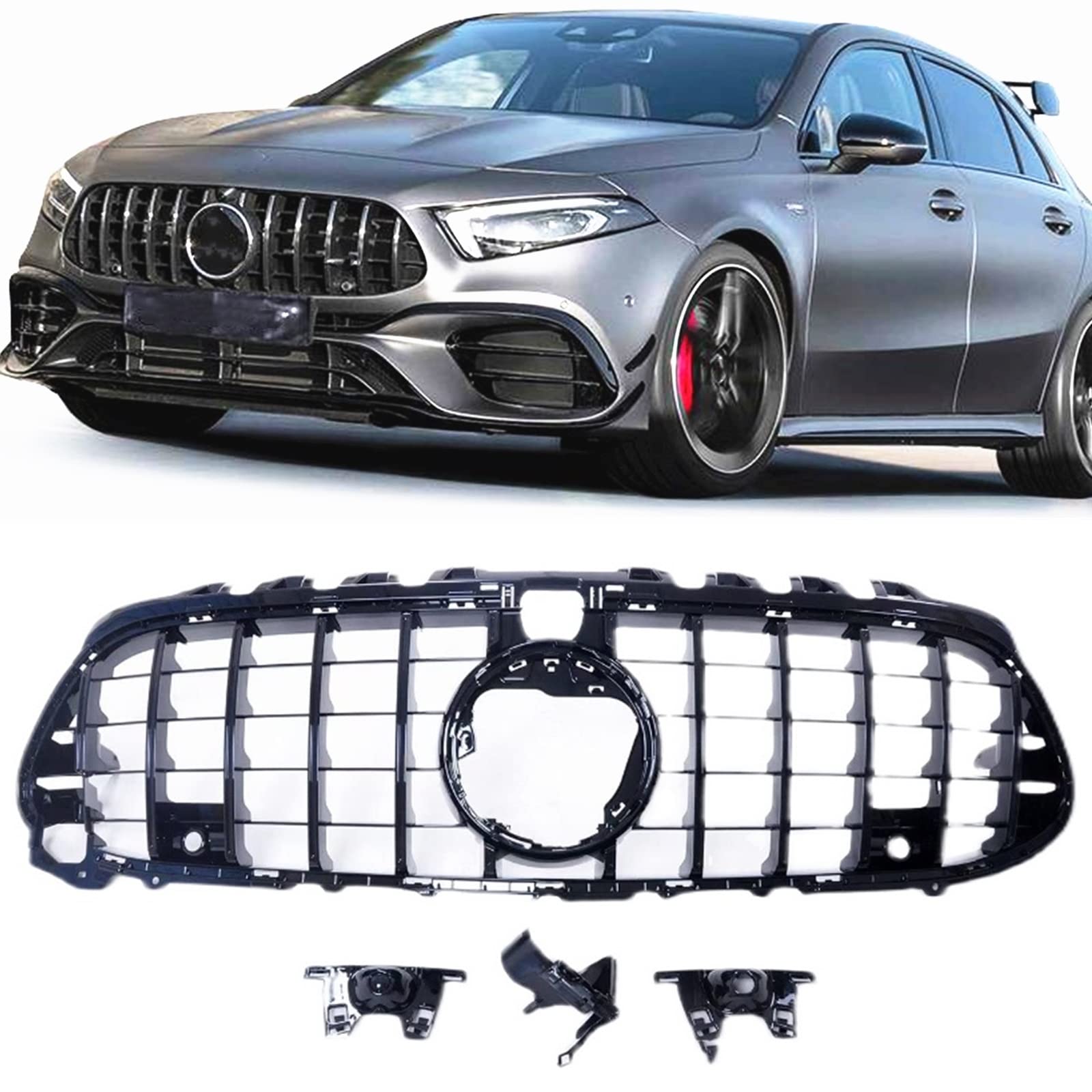 Amazon | 車用 フロントグリル ために W118 W177 ために CLA45 A45