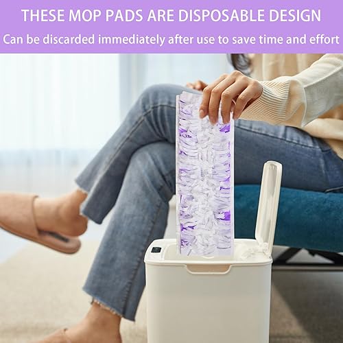 Miniatura 5 de Almohadillas desechables para trapeador Swiffer PowerMop multisuperficie y trapeador de madera Swiffer Powermop, reemplazo de almohadillas de