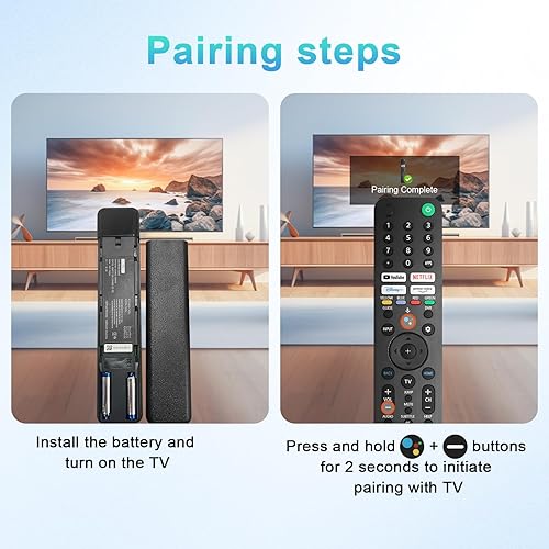 Vista 5 de RMF-TX520U Reemplazo remoto por voz para Sony Bravia TV Control remoto con función de búsqueda por voz, compatible con Sony 2019 a 2023 XR/XBR/KD