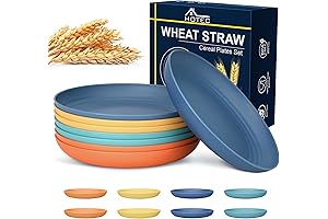 HOTEC Unbreakable Microwavable Dinner Plates