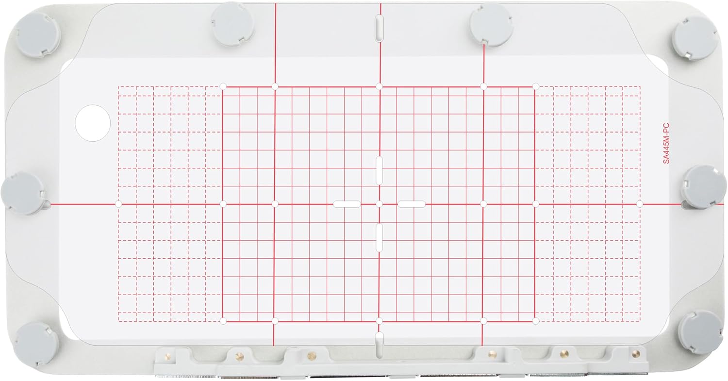MagnaHoop Magnetic Hoop for Brother PE900 SE2000 PE800 SE1900 PE770 780D PE700 PC6500 Brother Innovis 1250 700 and Babylock Accord BLR BLR2, Metal Magnet Embroidery Machine Sash Frame (5x12-SA445M)