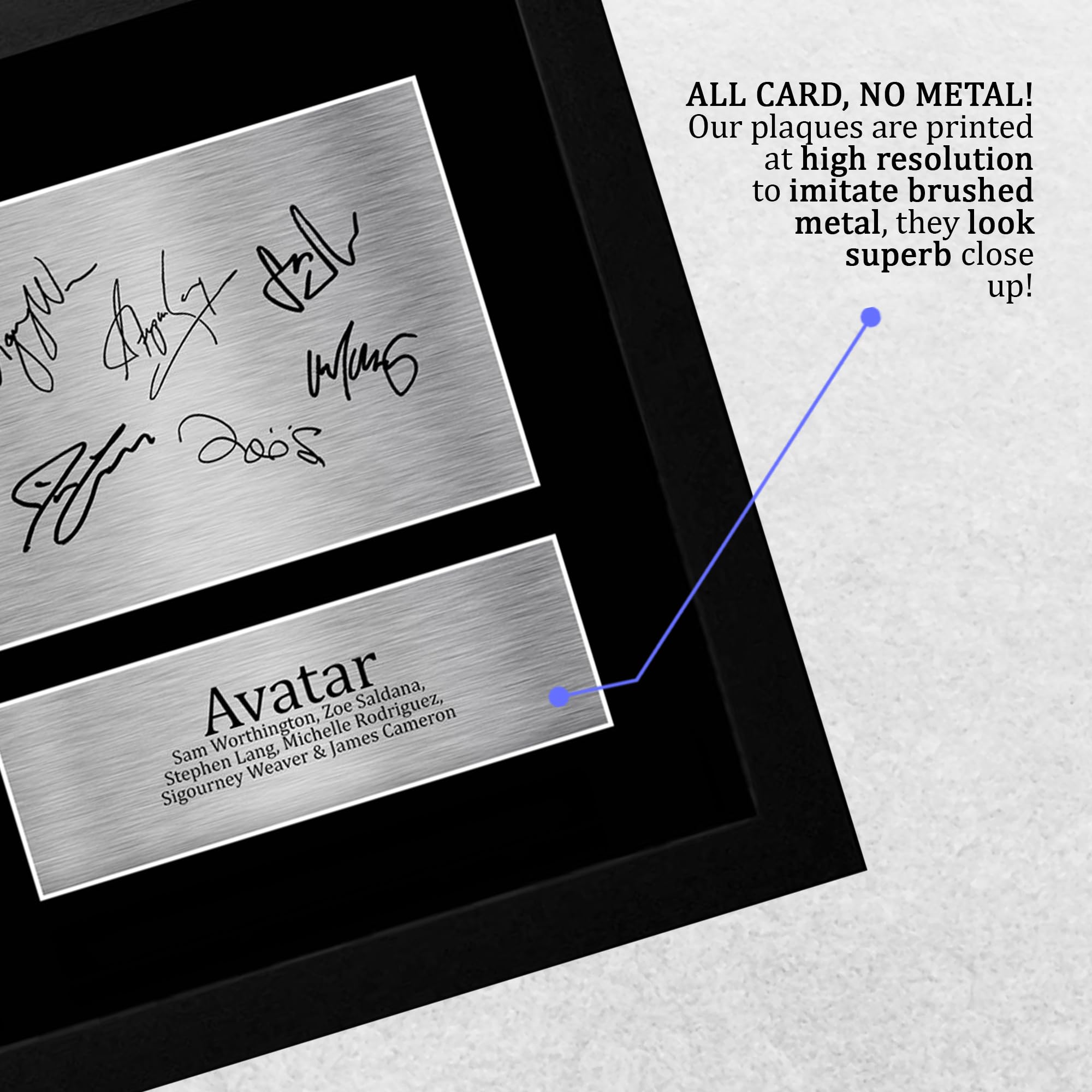 Avatar Película Póster Autógrafo A4 Enmarcado Memorabilia