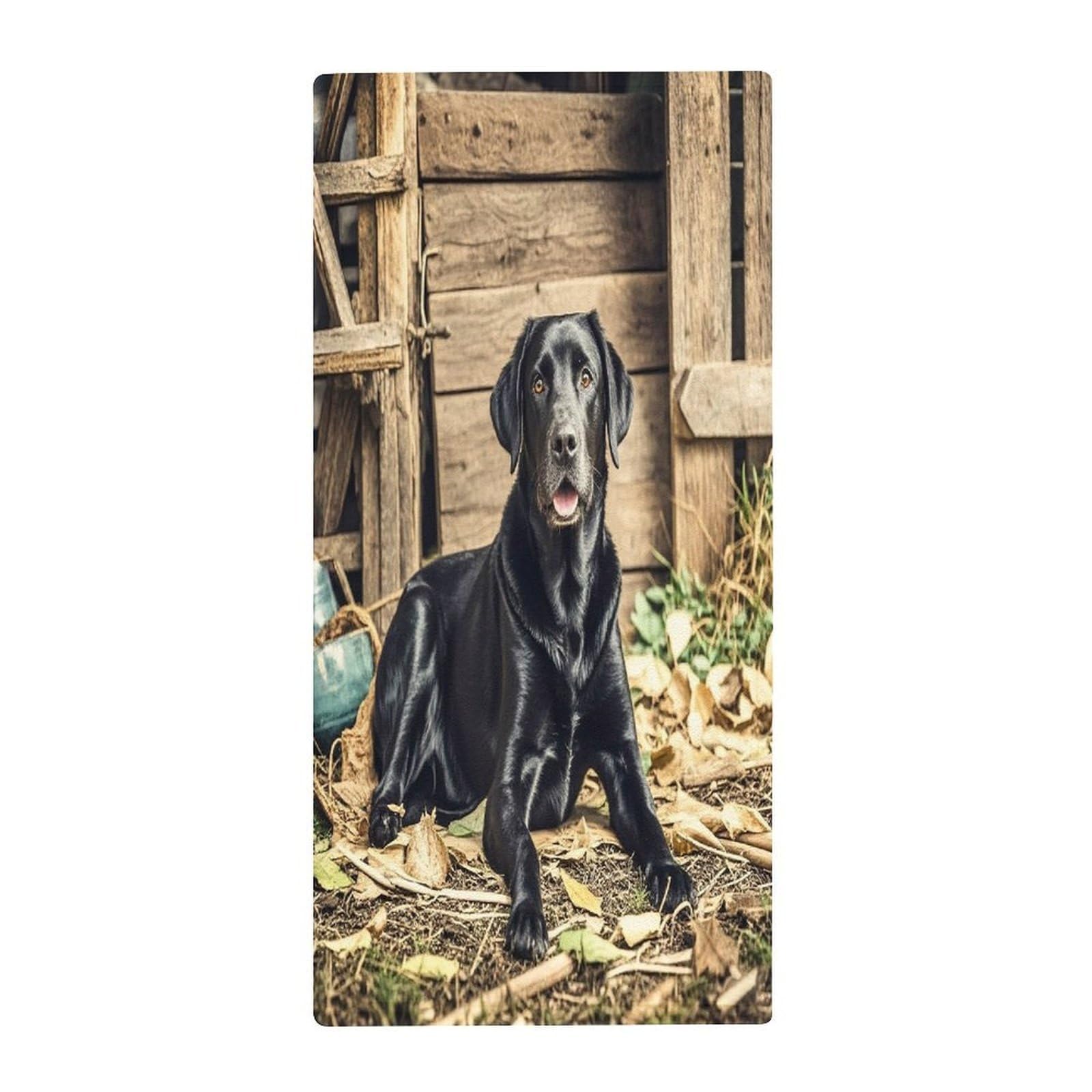 FekiLoot Black Labrador Bath Towel Super Soft Highly Absorbent Bath Towel Fashion Quick Drying Bathroom Towel Soft Large Fingertip Towels for Bathroom Gym Travel Camp Pool