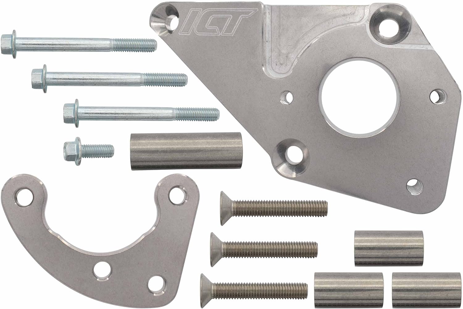 ICT Billet LS Truck Power Steering Bracket Kit Swap 5.3L 6.0L 4.8L (LS1 Camaro PS Pump) 551785-3