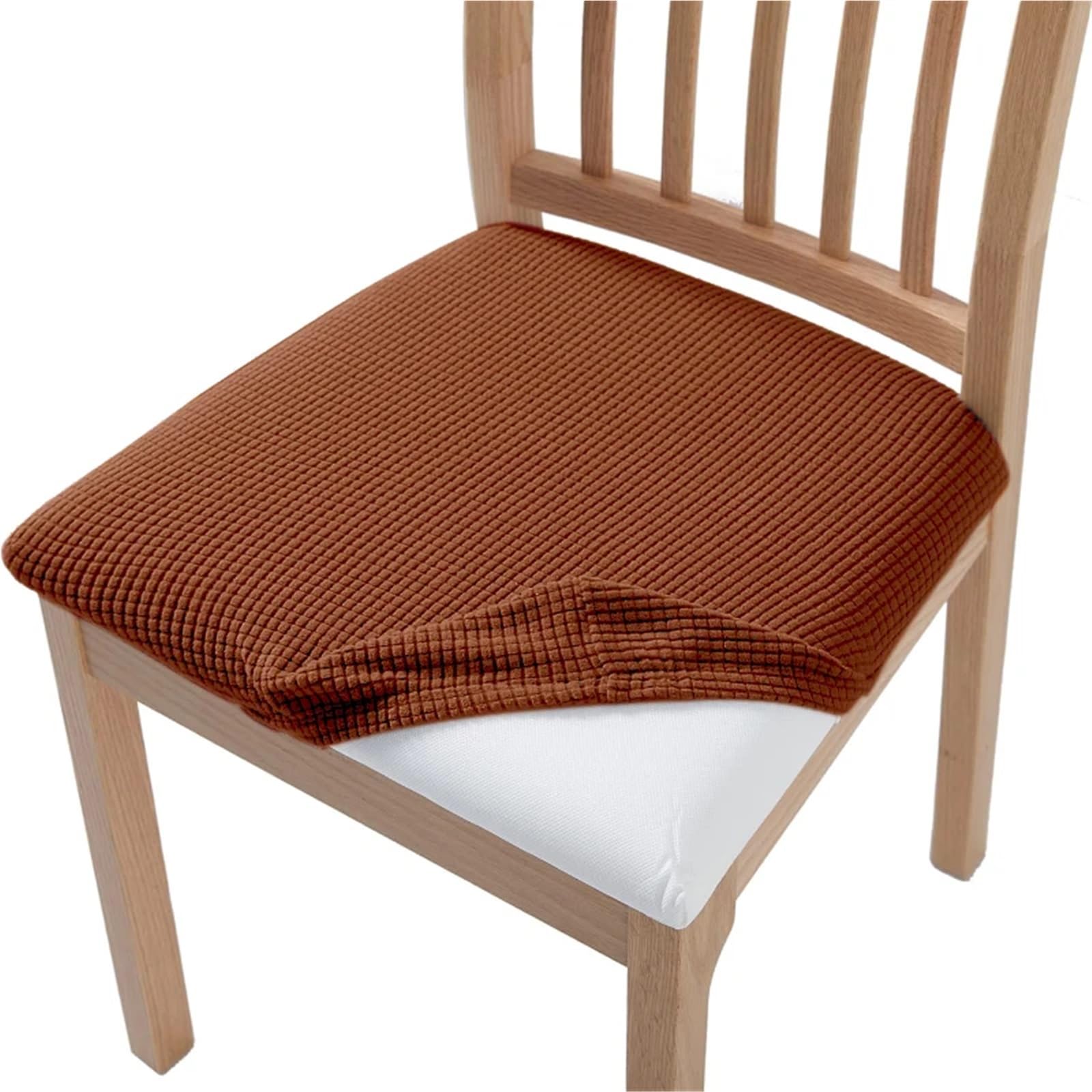 CYMMIYT Chair Covers Stretch Jacquard Chair Seat Covers Removable(Light Brown)
