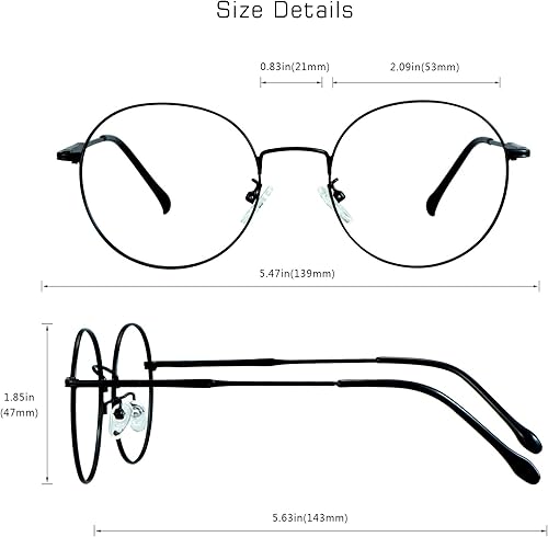 Miniatura 9 de VisionGlobal Lentes de bloqueo de luz azul para mujereshombres, antifatiga ocular, gafas de TV, elegante marco ovalado, antirreflejos