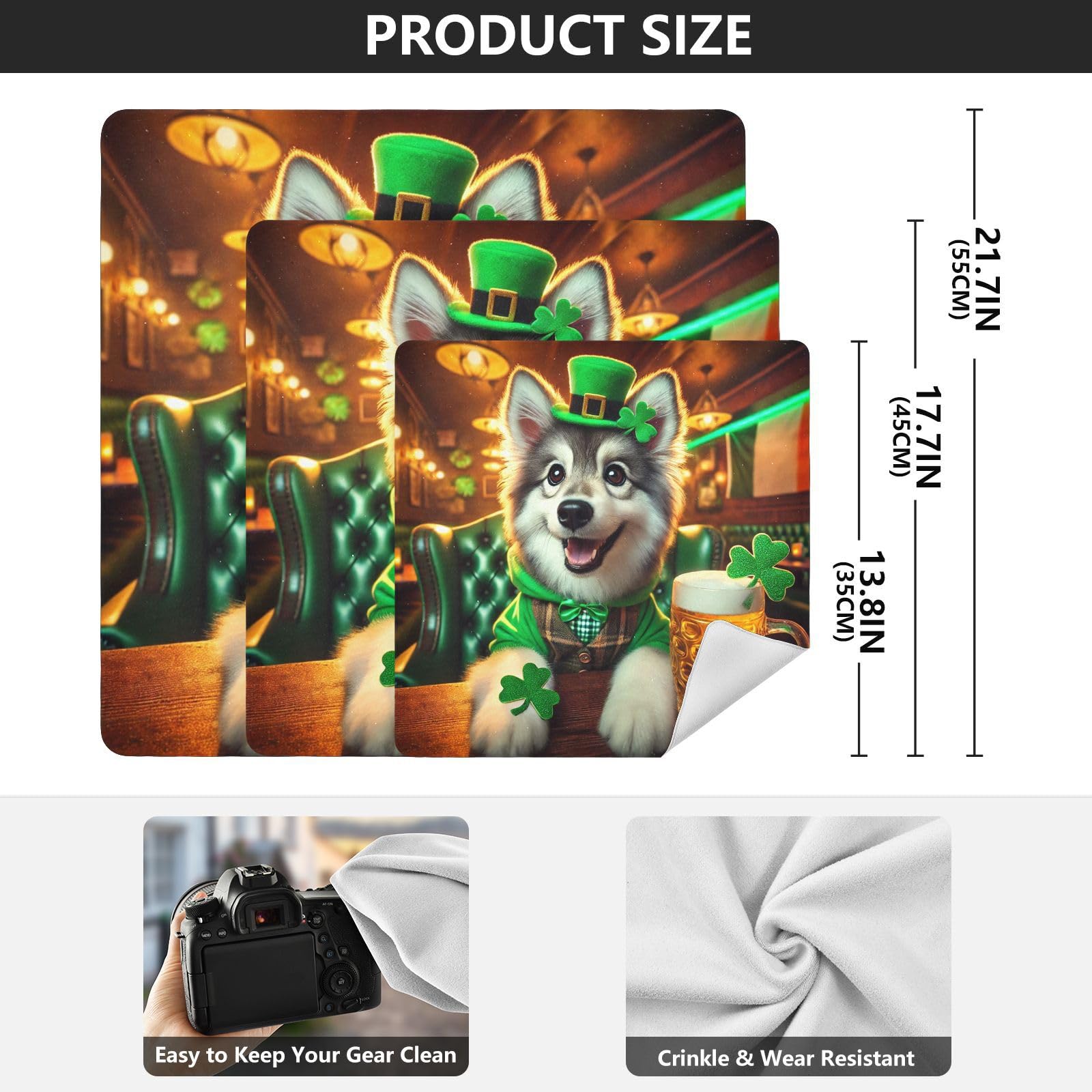 Joko Ivery St Patricks Dog Golden Protective Wrap 13.8