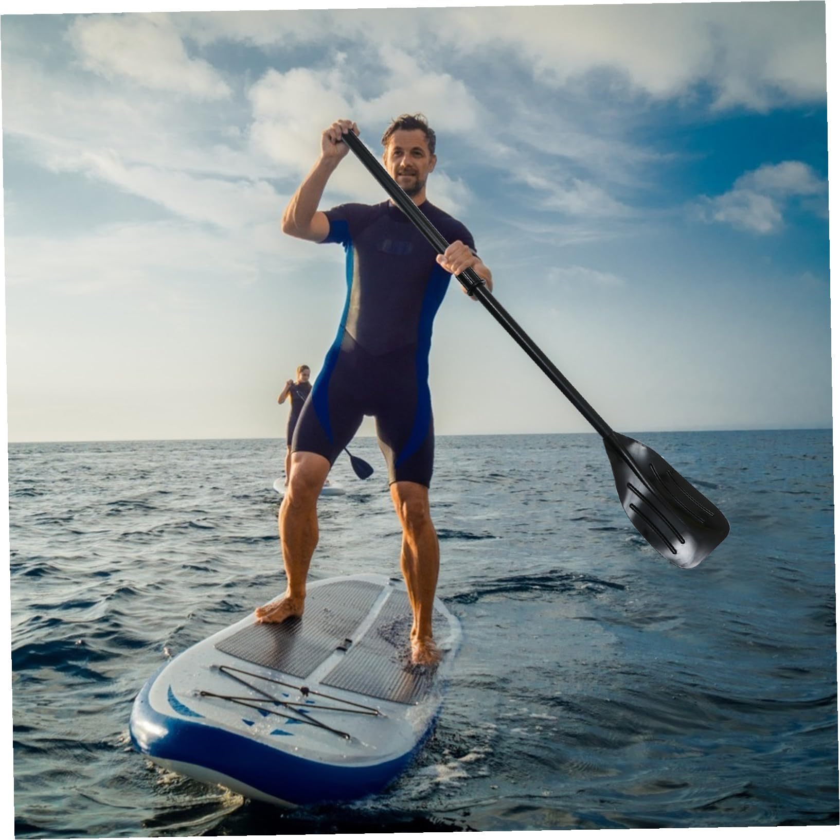 2 Stück Teiliges PVC Kanu Paddel Set Abnehmbar Robustes Kunststoff ruder für Schlauchboot und Kajak Langlebig Ergonomisch Geeignet für Wassersport und Angeln