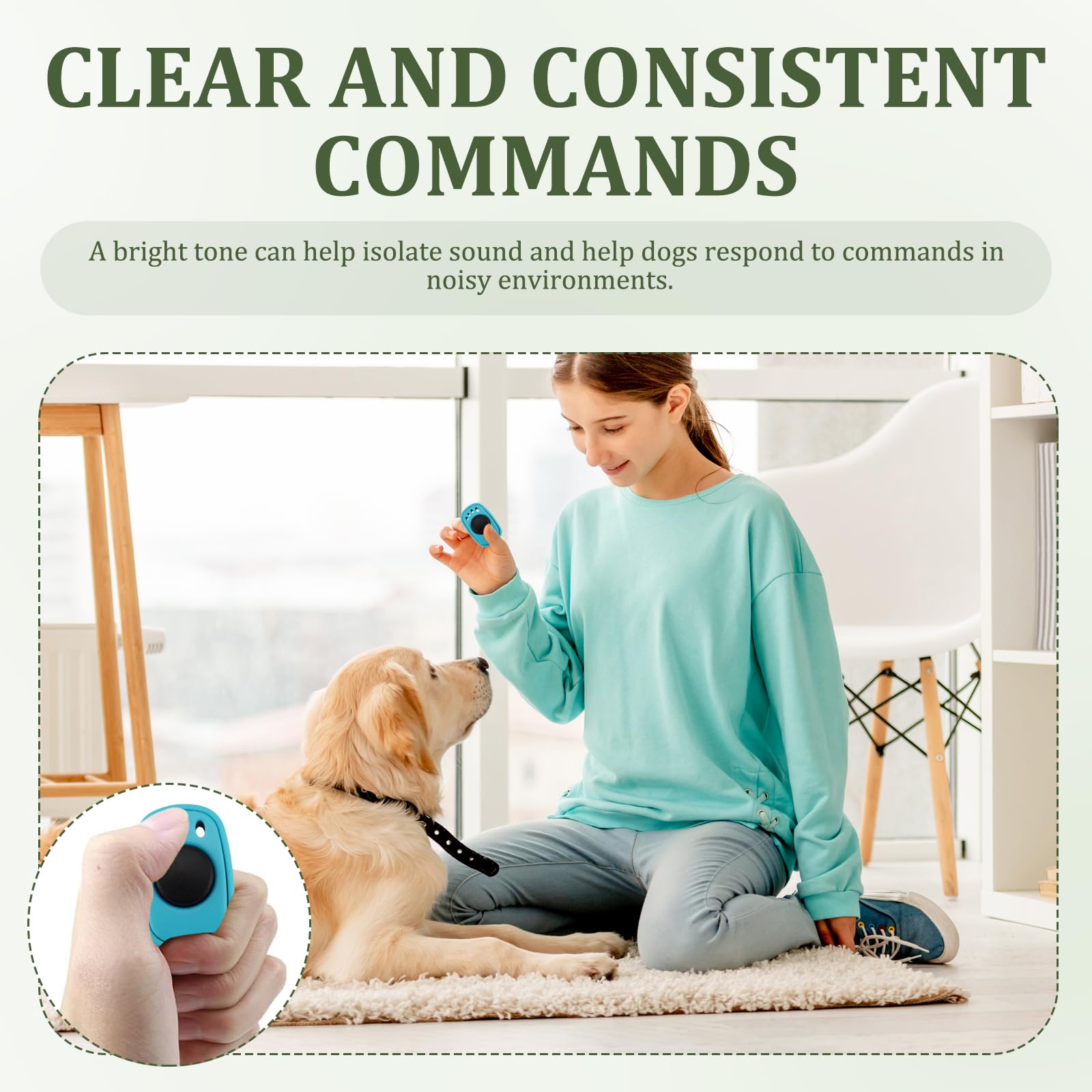6 Pcs Clicker Chien Dressage,Clicker Chat Chien,Clicke Anneau Pour Doigt Animaux Compagnie Avec Dragonn,Accessoire Pratique Pour Entraînement Canin,Adapté Entraînement Chiens,Chats Chevaux(6 Couleurs)